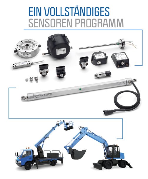 Hochleistungssensoren für die Mobilhydraulik: GEFRAN präsentiert Innovationen rund um multifunktionale Messtechnik, kompakte Druckmessumformer und noch viel mehr